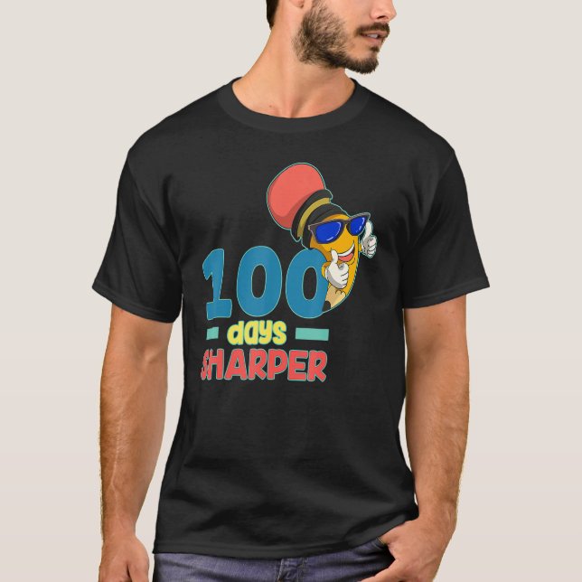 Camiseta Funny Student Kids 100th Day Gift Happy 100 Days O (Anverso)