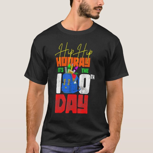 Camiseta Funny Student Kids Gift 100th Day Happy 100 Days O (Anverso)