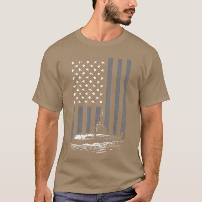 Camiseta Funny Submarine Design for Men Submariner Submarin (Anverso)