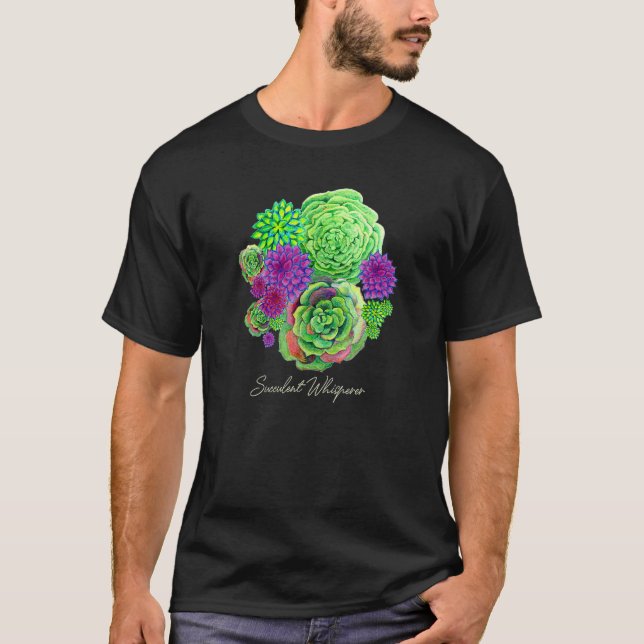 Camiseta Funny Succulum Whisperer Plant Lover, hombres y mu (Anverso)