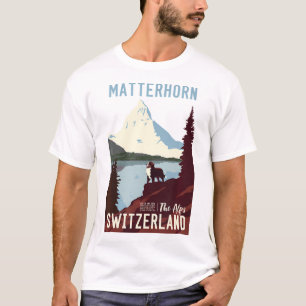 Camiseta Funny Suiza Alpes Matterhorn