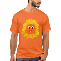 Funny Sunflower Face Naranja Black 4Robin