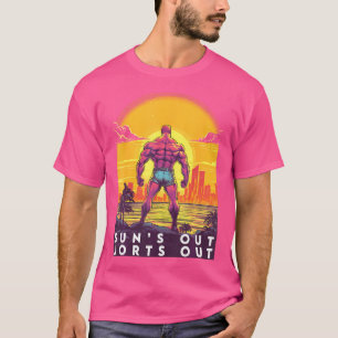 Camiseta Funny Sun'S Out Jorts Jean Shorts Lover Weightlift