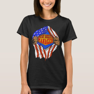 Camiseta Funny Super Assistant Houston Manager Hero Jo