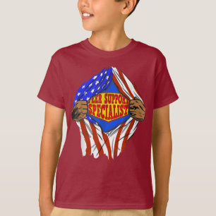 Camiseta Funny Super Peer Support Hero Job T-Shi