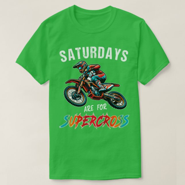 Camiseta Funny Supercross Lover Motocross Rider SX Carreras (Diseño del anverso)