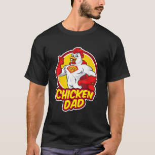 Camiseta Funny Superhero Chicken Dad Bird Parent Rooster He