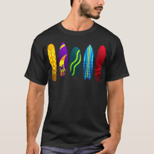 Camiseta Funny Surfboard Design para Hombres Mujeres Surfb