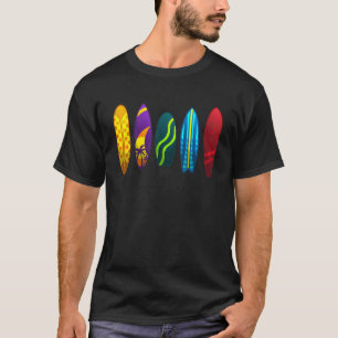 Camiseta Funny Surfboard Design para Hombres Mujeres Surfb