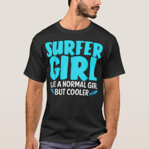 Camiseta Funny Surfer Chica Design Para Mujeres Mamá Surf S
