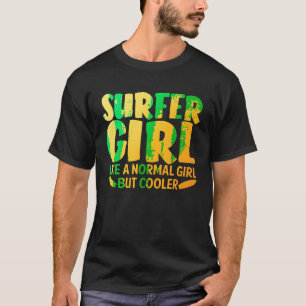 Camiseta Funny Surfer Chica Design Para Mujeres Mamá Surf S