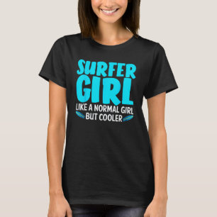 Camiseta Funny Surfer Chica Design Para Mujeres Mamá Surf S