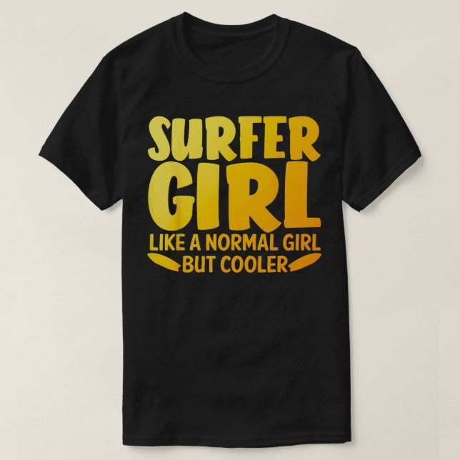 Camiseta Funny Surfer Chica Design Para Mujeres Mamá Surf S (Diseño del anverso)