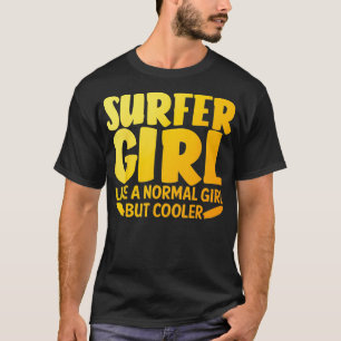 Camiseta Funny Surfer Chica Design Para Mujeres Mamá Surf S