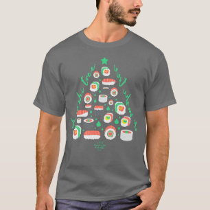 Camiseta Funny Sushi Christmas Tree For Sushi Lover Oh Sush