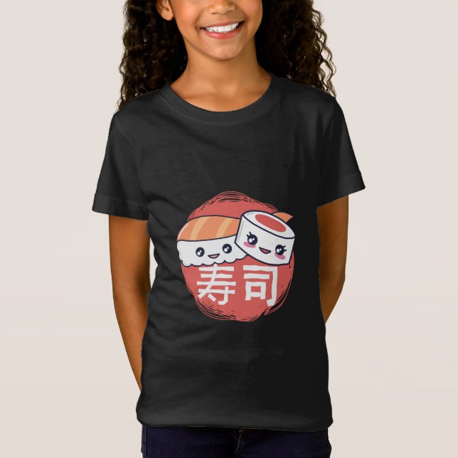 Camiseta Funny Sushi Personalizado Design (Anverso)