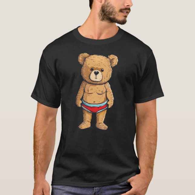 Camiseta Funny swim Trunks with this Teddy Bear Outfit (Anverso)