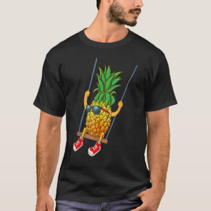 Camiseta Funny Swinging Pineapple Swinger Fruit Animado Cu