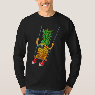 Camiseta Funny Swinging Pineapple Swinger Fruit Animado Cu