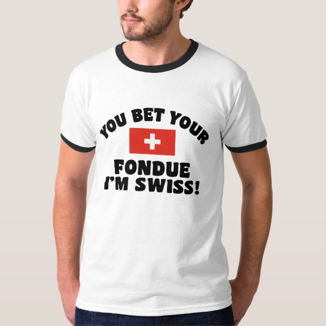 Camiseta Funny Swiss Fondue (Anverso)