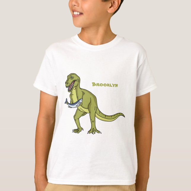 Camiseta Funny T rex dinosaur ilustracion (Anverso)