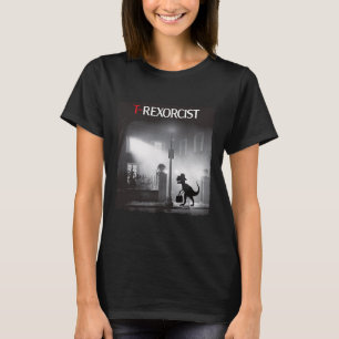Camiseta Funny T-rex Horror Parodia Dinosaur Halloween Retr