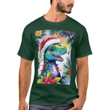 Funny T-Rex Santa Navidades Cheer