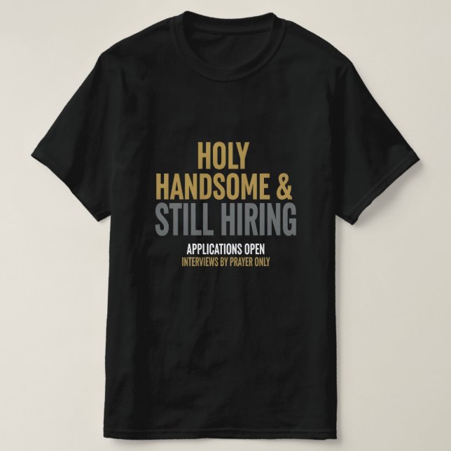 Camiseta Funny T-shirt For Single Christian Men (Diseño del anverso)