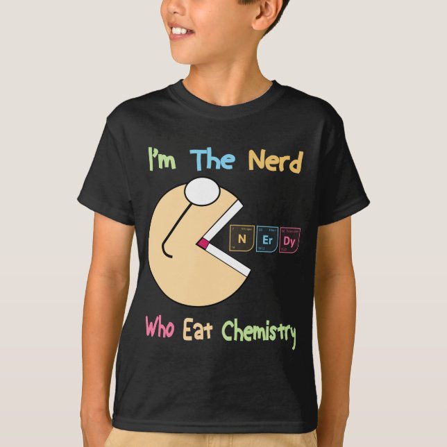 Camiseta Funny Tabla Periódica De Química Del Elemento Nerd (Anverso)