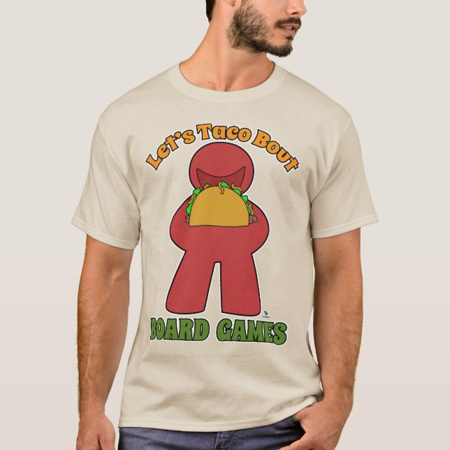 Camiseta Funny Taco Bout Juegos de mesa Meeple Art (Anverso)