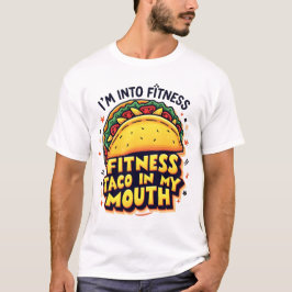 Camiseta Funny Taco Fitness Pun - Fitness Taco en mi boca