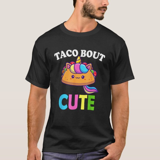 Camiseta Funny Taco Lover TACO BOUT CUTE Girl Boy Kids Todd (Anverso)