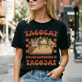 Camiseta Funny Tacocat Palindrome Retro Cinco De Mayo
