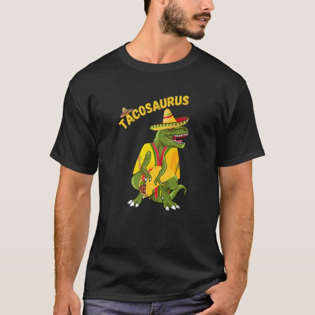 Camiseta Funny Tacosaurus Cinco De Mayo Funny Dinosaurio Ta (Anverso)