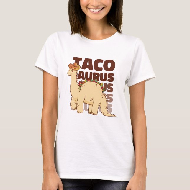 Camiseta Funny Tacosaurus T-Shirt (Anverso)