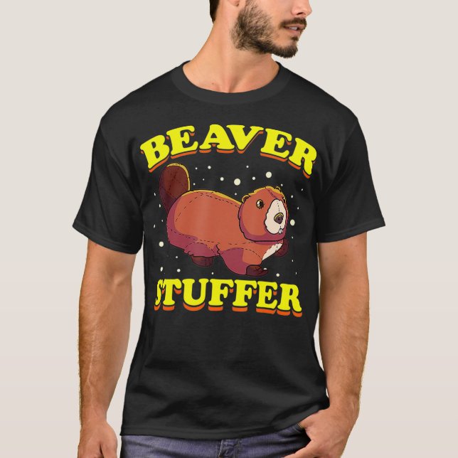 Camiseta Funny Taidermy Stuffing Beavers (Anverso)