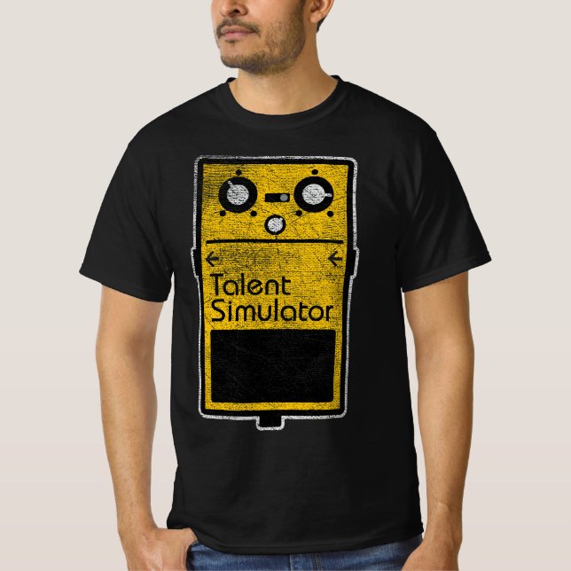 Camiseta Funny Talent Simulator Effect Pedal  (Anverso)