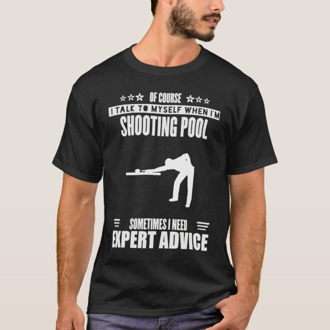 Camiseta Funny Talk Myself Expert Advice Womens Mens Shooti (Anverso)