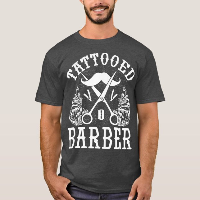 Camiseta Funny Tattooed Barber (Anverso)