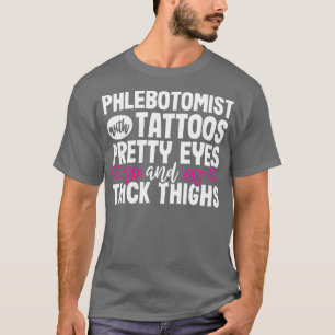 Camiseta Funny Tattoos Phlebotomía Técnico
