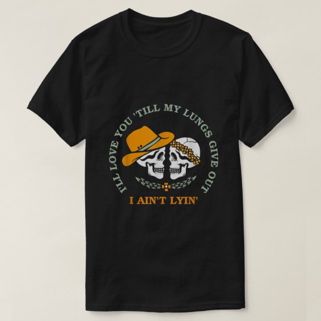 Camiseta Funny Te Amará Hasta Que Mis Pulmones Den Una Tint (Diseño del anverso)