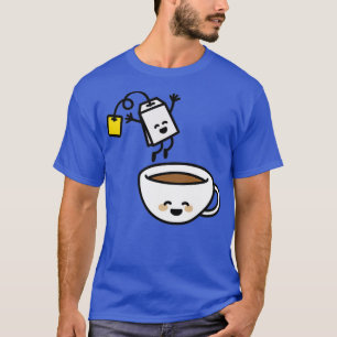 Camiseta Funny tea bag teacup happy Tea lover Tea drinker