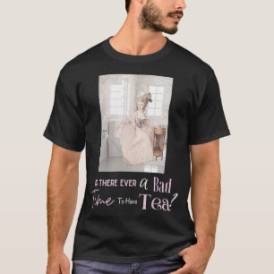 Camiseta funny tea drinker proper lady sitting on toilet 