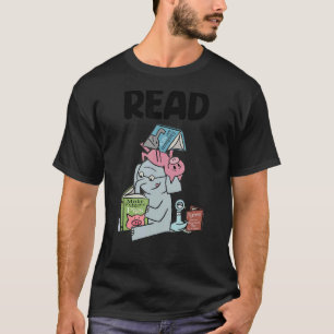Camiseta Funny Teacher Library Read Book Club Piggie Elepha