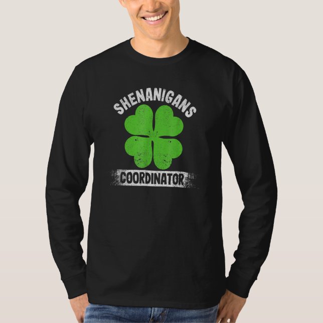 Camiseta Funny Teacher St Patrick's Day Irish Shenanigans C (Anverso)