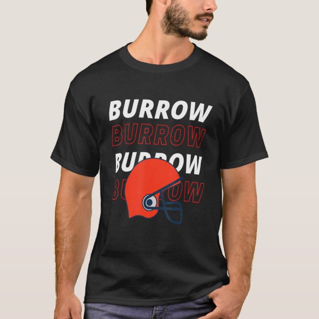Camiseta Funny Team Burrow Cita Fans de Football American C (Anverso)