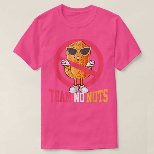 Camiseta Funny Team No Nuts Pregnancy Invitación (Diseño del anverso)