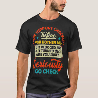 Camiseta Funny TECH Men Help Desk Sysadmin Engineers Cowork