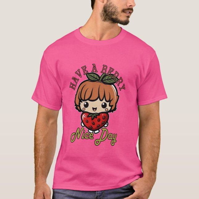 Camiseta Funny Ten un Berry Nice Day Good Mood Str (Anverso)