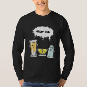 Camiseta Funny Tequila Lemon Salt Group Hug Friends Gift